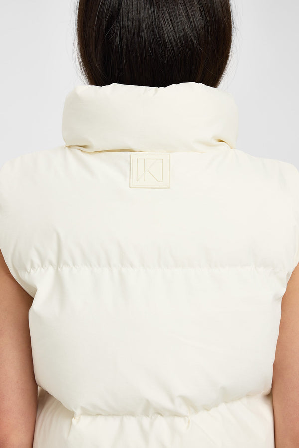 Kookai Vermont Puffer Vest Coconut Milk