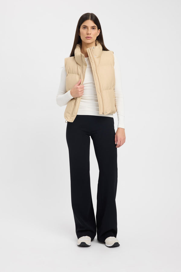 Kookai Vermont Puffer Vest Oat