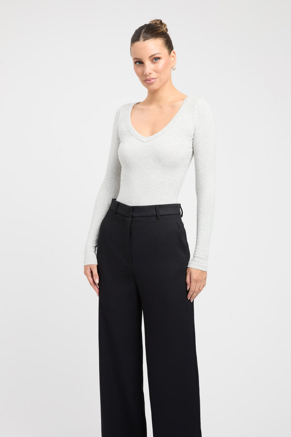 Kookai Victoria Top Light Grey Marle