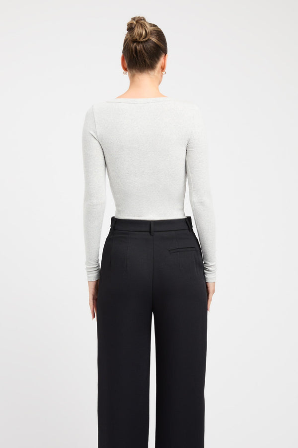 Kookai Victoria Top Light Grey Marle