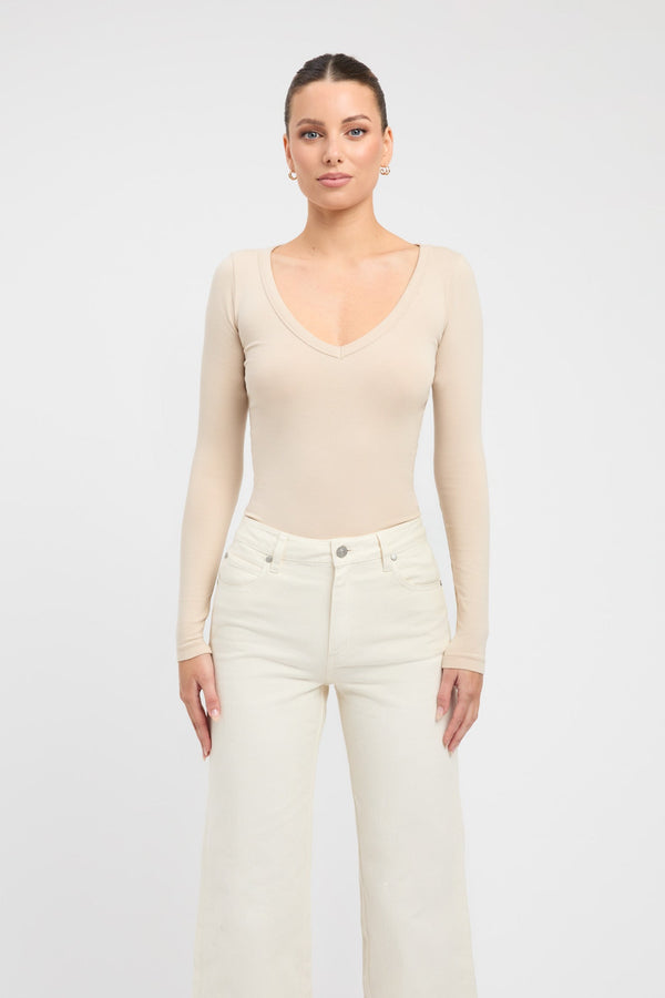 Kookai Victoria Top Smoke Beige