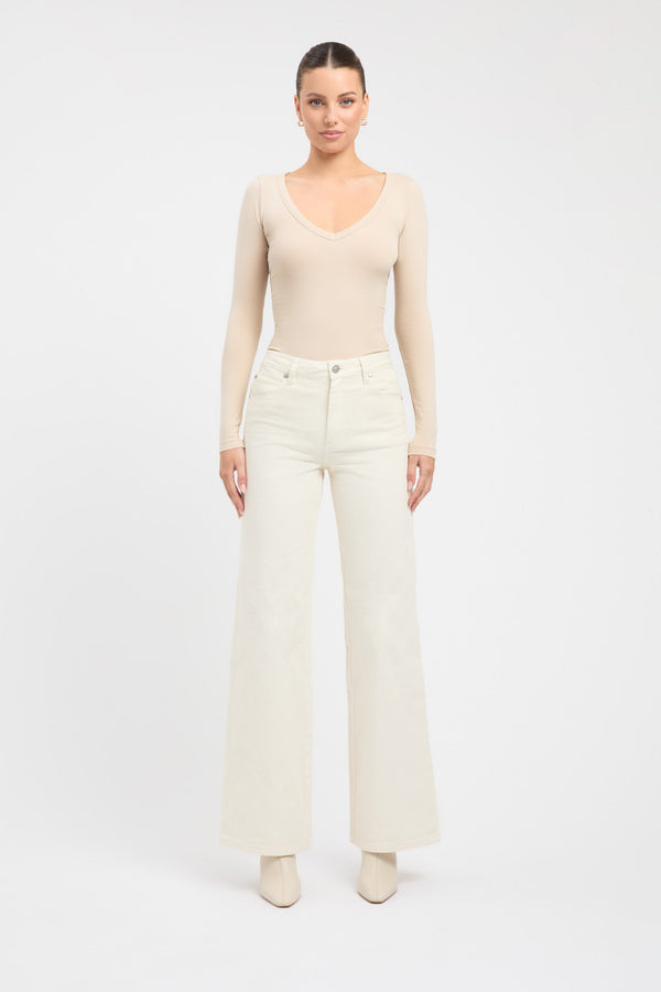kookai Victoria Top Smoke Beige