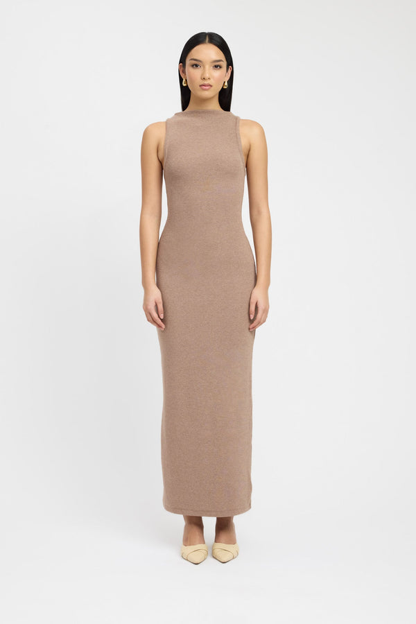 kookai Violet Dress Hazelnut Marle