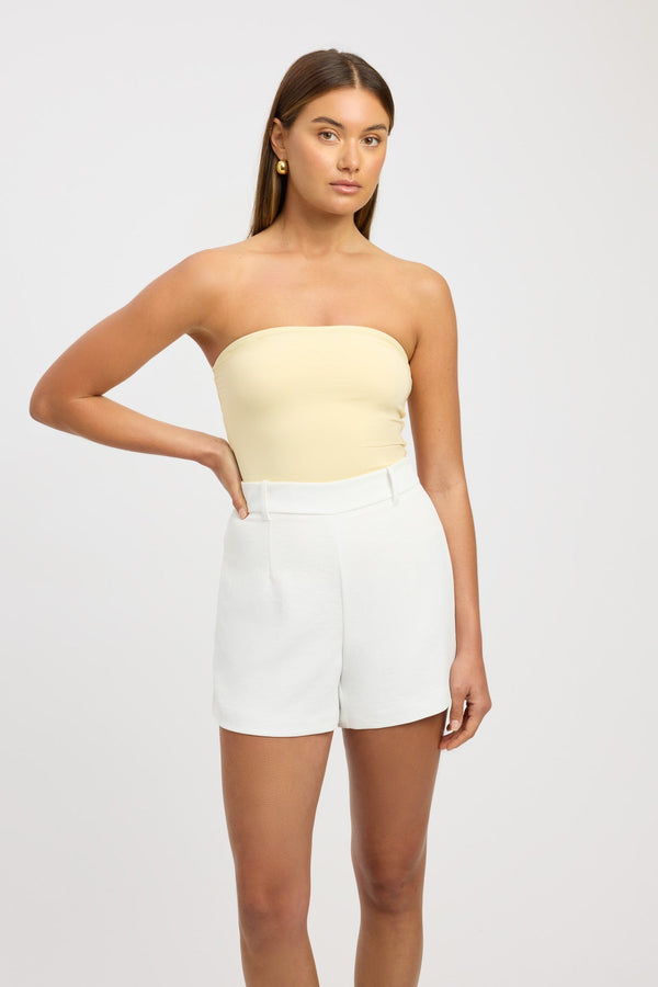 Kookai Vita Strapless Top Butter