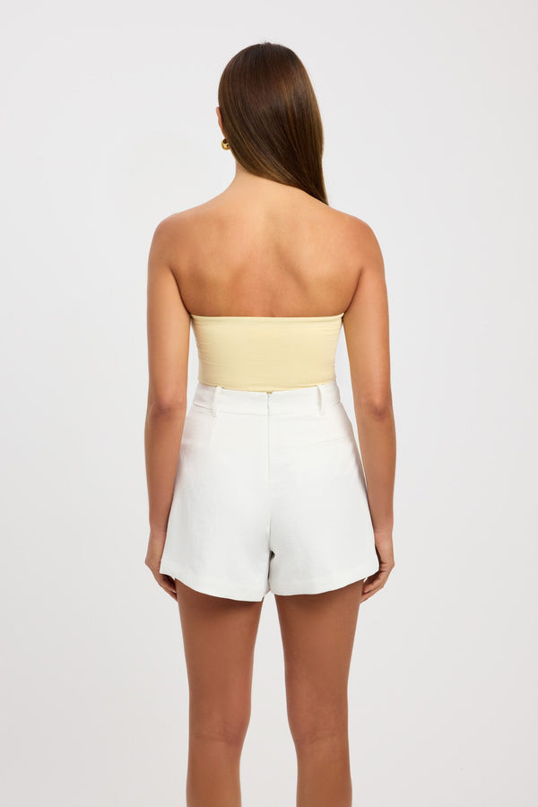 Kookai Vita Strapless Top Butter