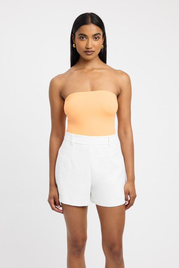 Kookai Vita Strapless Top Papaya Sorbet