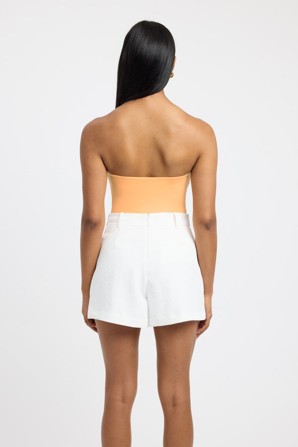 Kookai Vita Strapless Top Papaya Sorbet