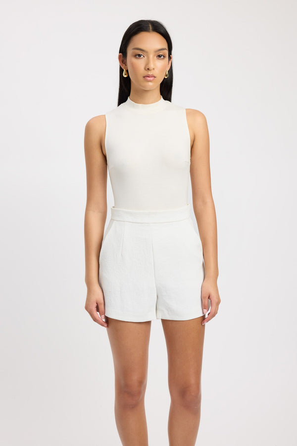 Kookai Wafer Shorts Natural White