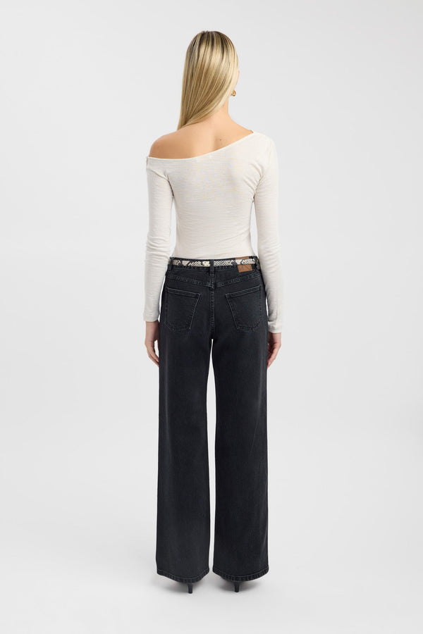 Kookai Whistler Wool Top Muesli Marle