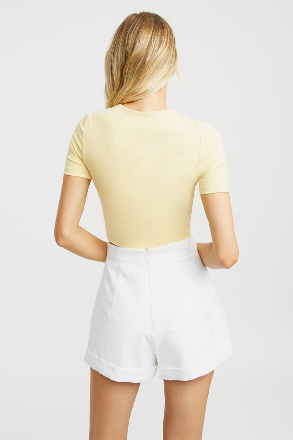 Kookai Williams Crop Top Lemon Zelous