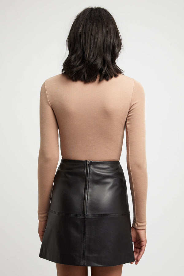 Kookai Yasmin Long Sleeve Top Natural