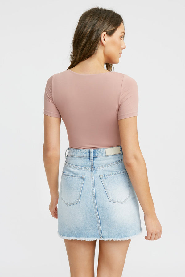 Kookai Yolanda Bodysuit Rose