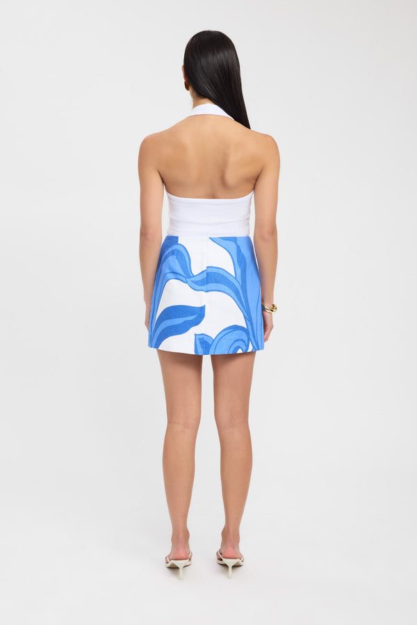 Kookai Zani Mini Skirt Blue/White