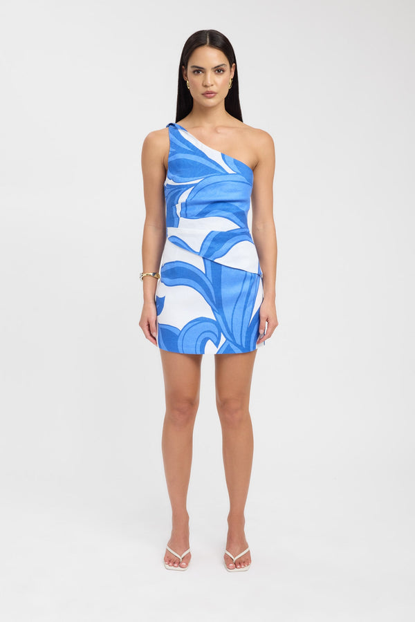 Kookai Zani Mini Skirt Blue/White