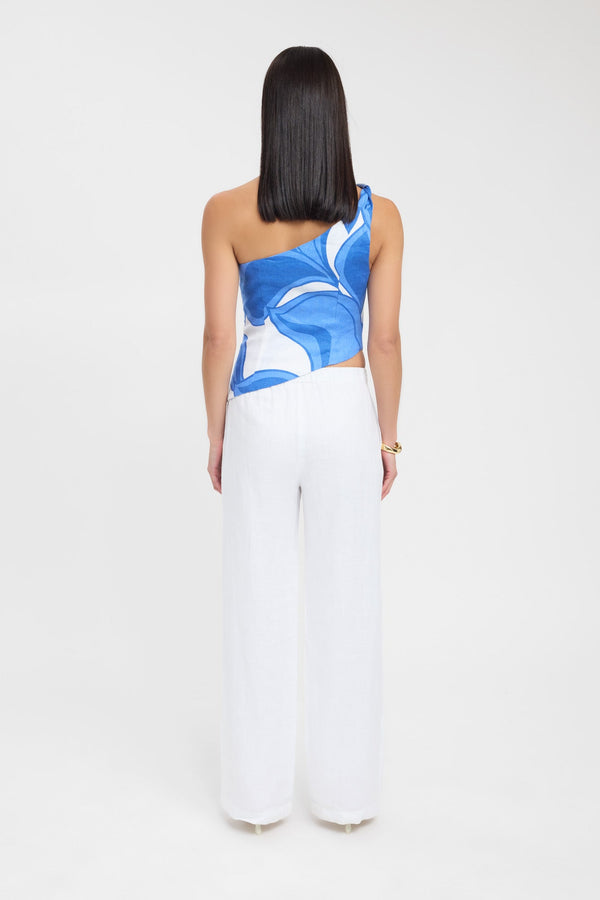 Kookai Zani Twist Top Blue/White