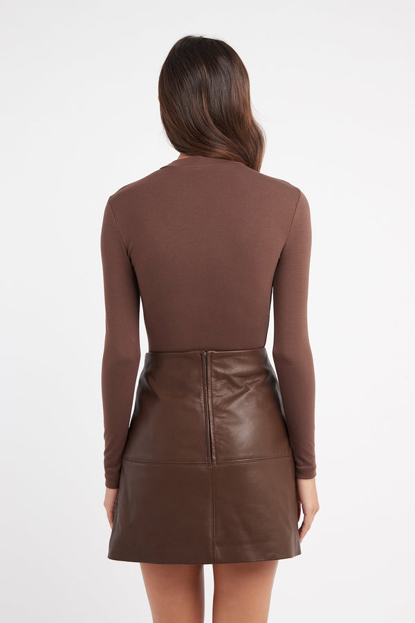 Kookai Zara Bodysuit Brunette