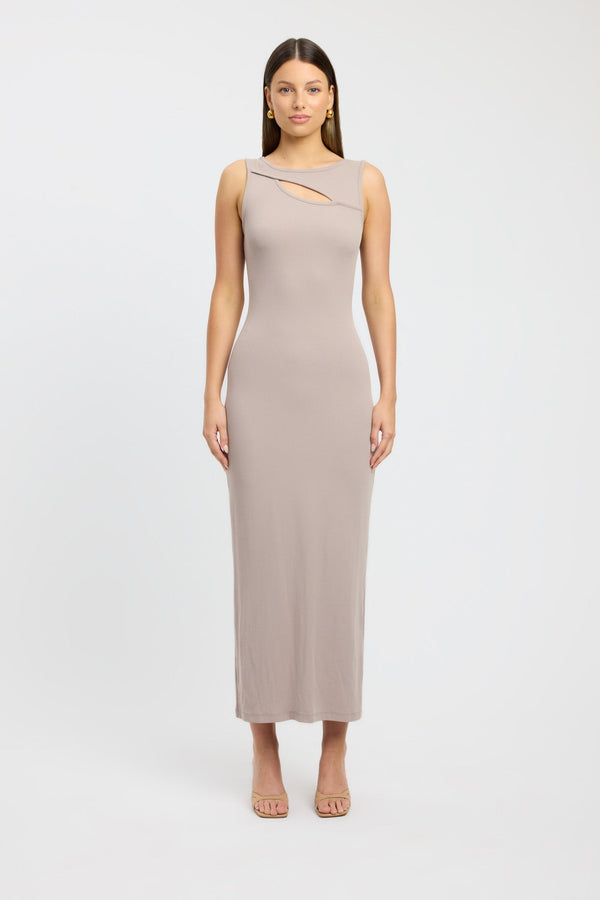 kookai Zara Maxi Dress Ash Grey