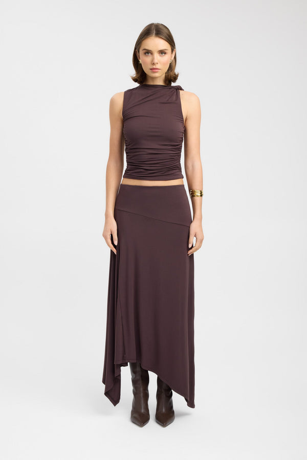 kookai Ziah Top Dark Mahogany