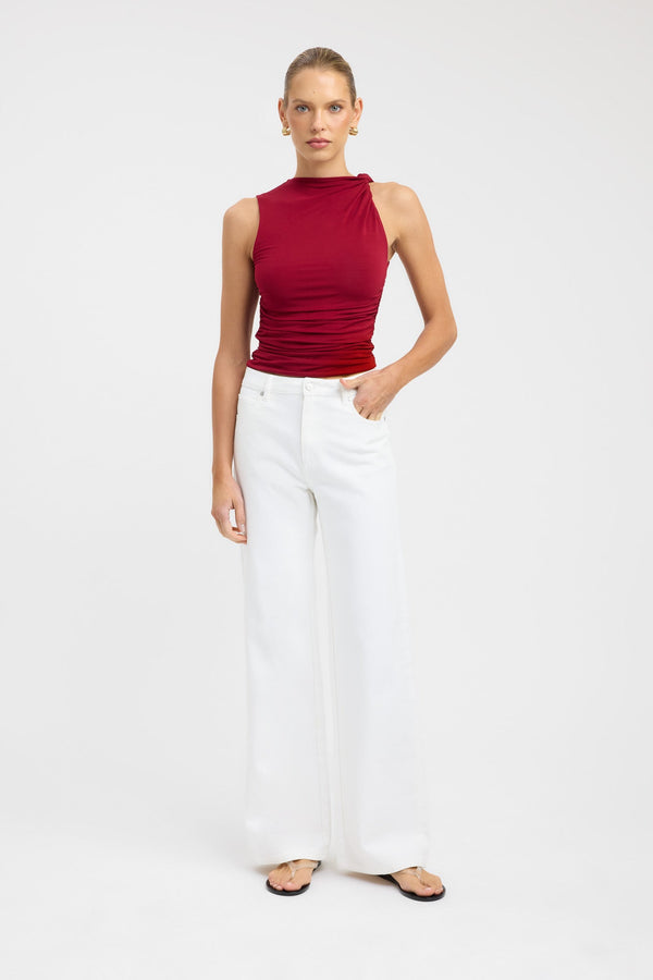 kookai Ziah Top Red Wine