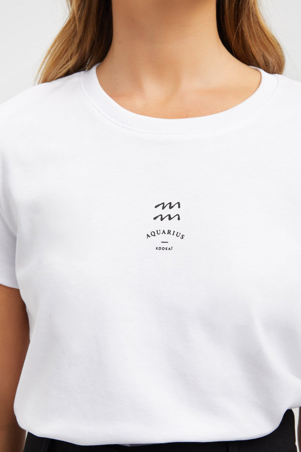 Kookai Zodiac Tee - Aquarius Aquarius