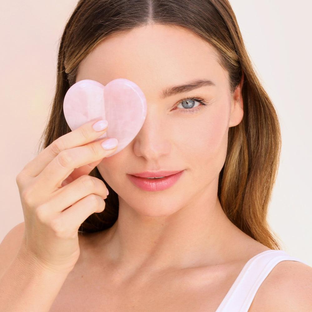 Kora Organics Rose Quartz Heart Facial Sculptor
