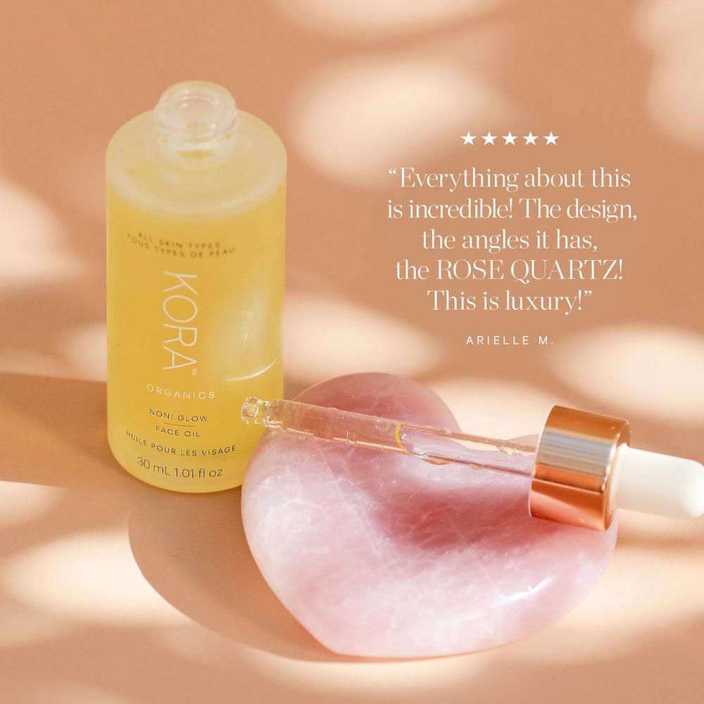 Kora Organics Rose Quartz Heart Facial Sculptor