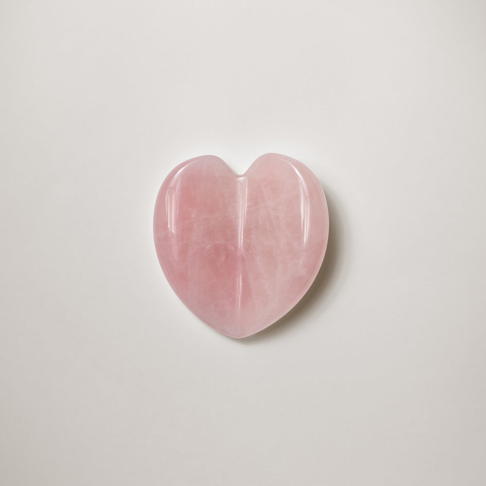 kora organics Rose Quartz Heart Facial Sculptor
