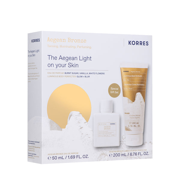 korres Aegean Bronze Eau de Parfum + Luminous Body Perfecter ($91 Value)