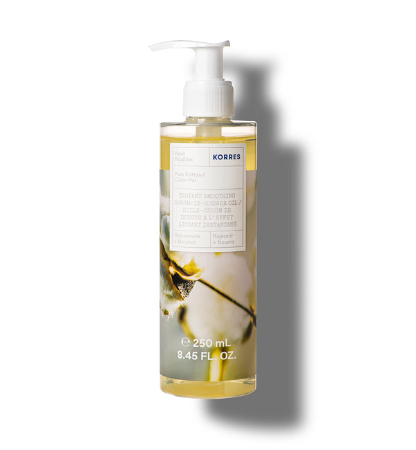 korres Instant Smoothing Serum-In-Shower Oil Pure Cotton
