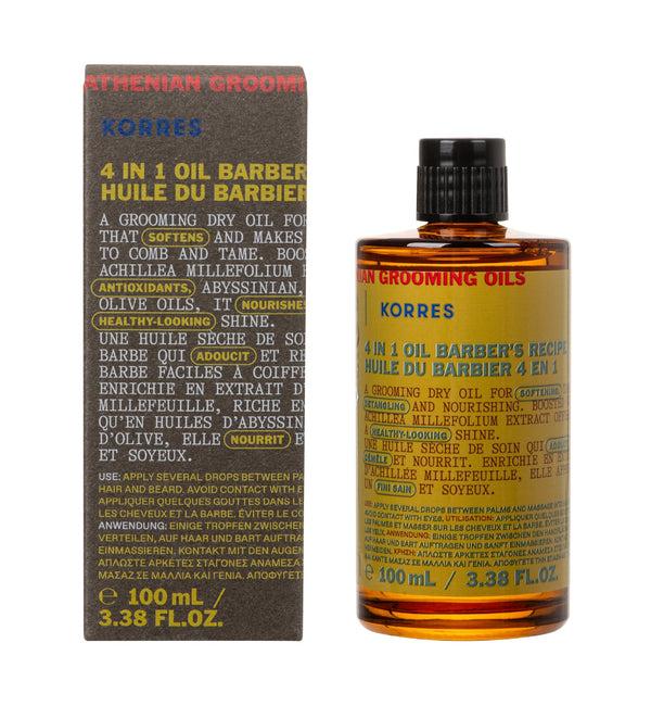 Korres 4-in-1 Grooming Oil Barber Recipe For Men