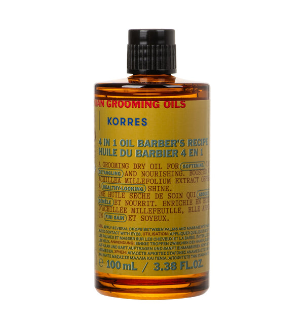 korres 4-in-1 Grooming Oil Barber Recipe for Men