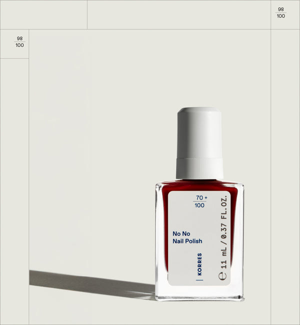 korres No No Nail Polish Wine Red