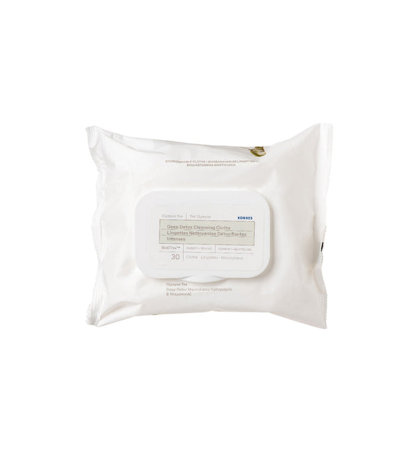 korres Olympus Tea Deep Detox Cleansing Cloths