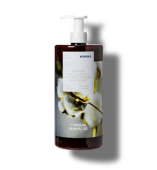 korres Renewing Body Cleanser Pure Cotton 1 Liter