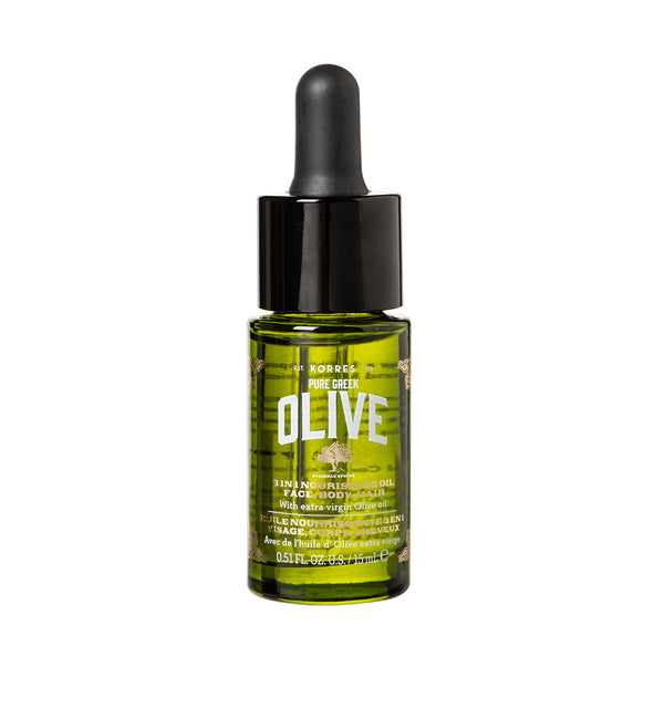 korres Mini Pure Greek Olive 3-In-1 Nourishing Oil 15ML