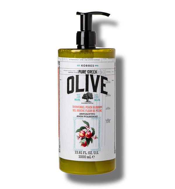 korres Pure Greek Olive Body Cleanser Peach Blossom 1 Liter