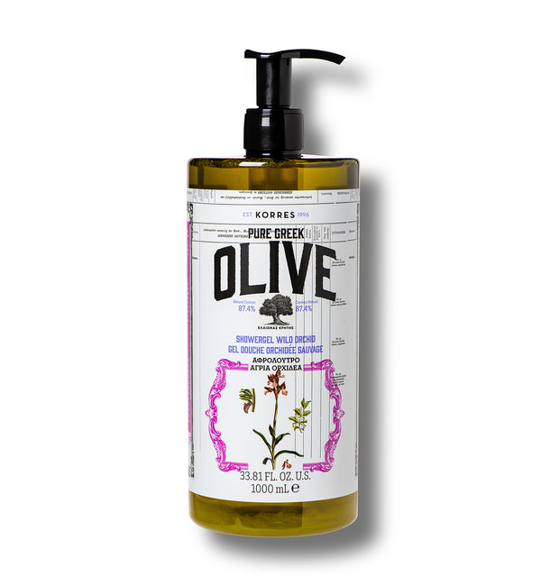 korres Pure Greek Olive Shower Gel Wild Orchid 1 Liter