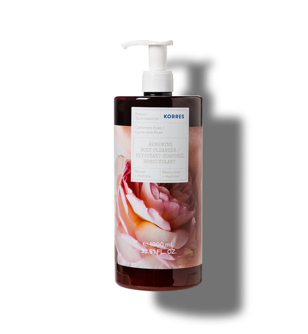korres Renewing Body Cleanser Cashmere Rose 1 Liter