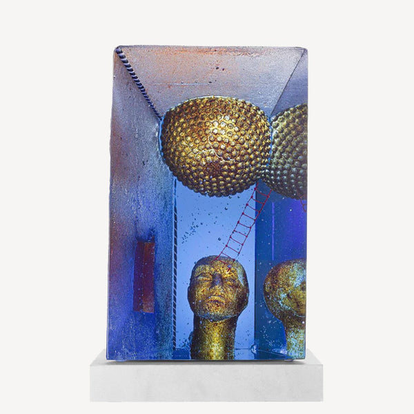 kosta boda Blue Moon Sculpture Limited Edition