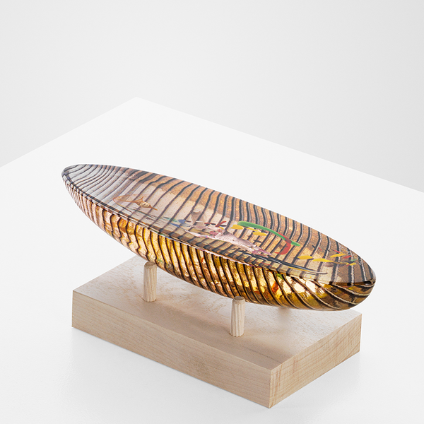 kosta boda Boat Diver Amber Limited Edition 500