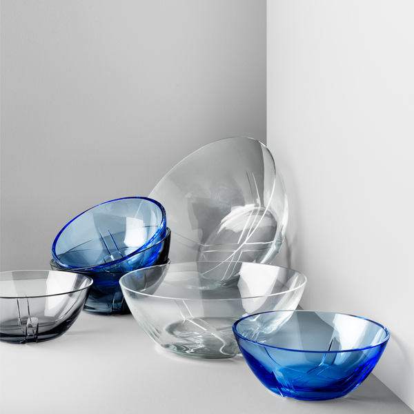 Kosta Boda Bruk Blue Bowl Small
