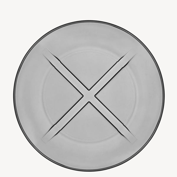 kosta boda Bruk Gray Salad Plate