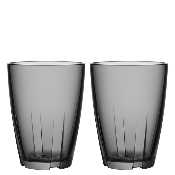 kosta boda Bruk Gray Tumbler Large - Set of 2