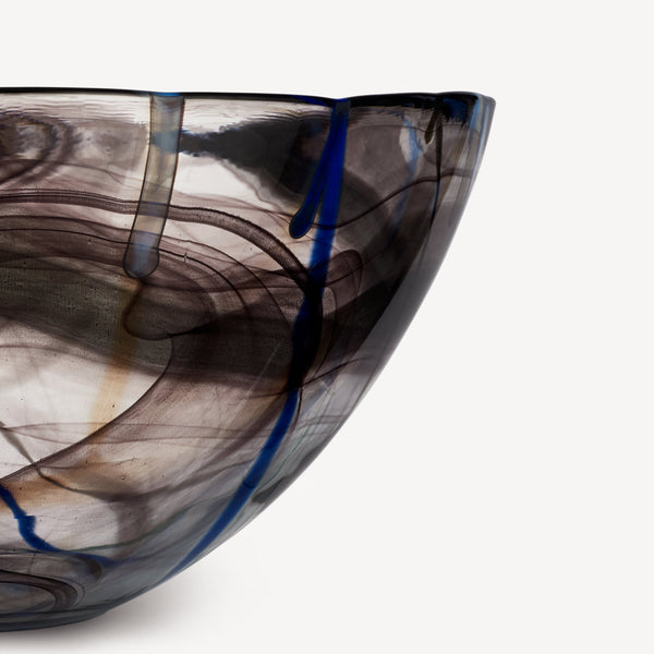 Kosta Boda Contrast Black Bowl Large