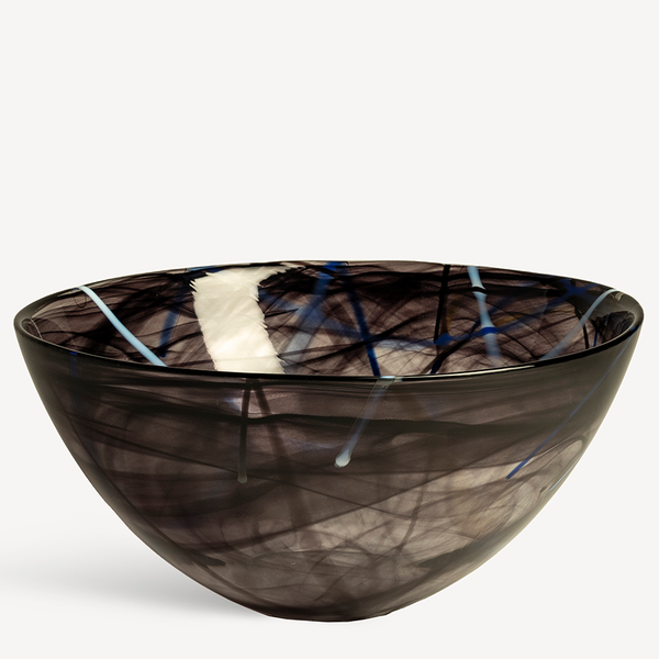 kosta boda Contrast Black Bowl Large