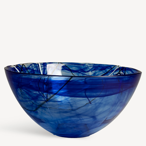 kosta boda Contrast Blue Bowl Large