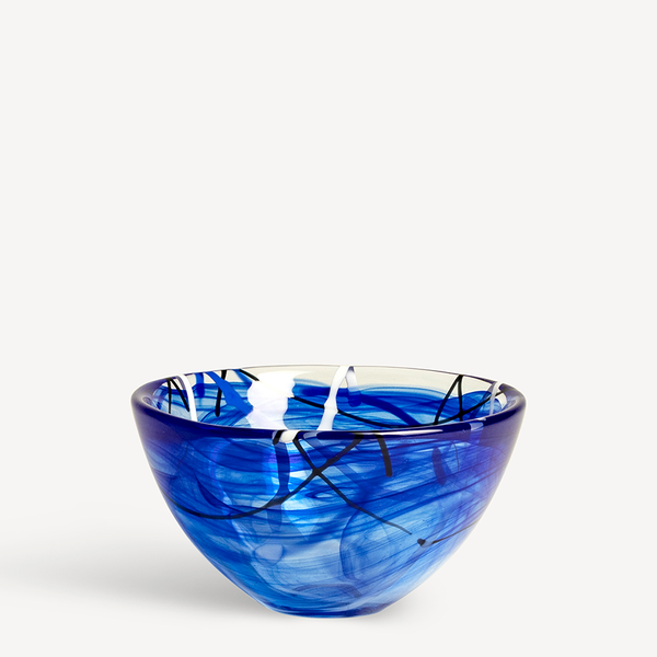 kosta boda Contrast Blue Bowl Small
