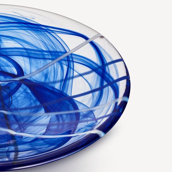 Kosta Boda Contrast Blue Dish