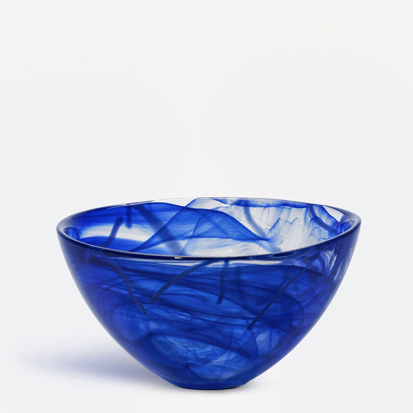 kosta boda Contrast Bowl Blue/Blue Medium