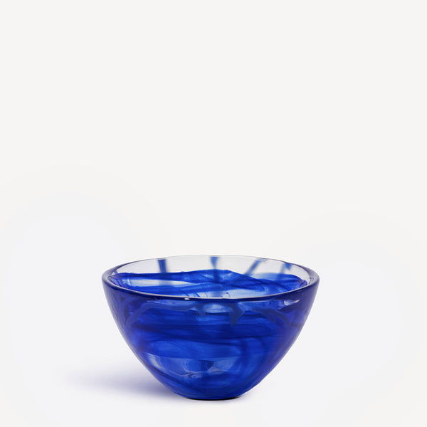 kosta boda Contrast Bowl Blue/Blue Small